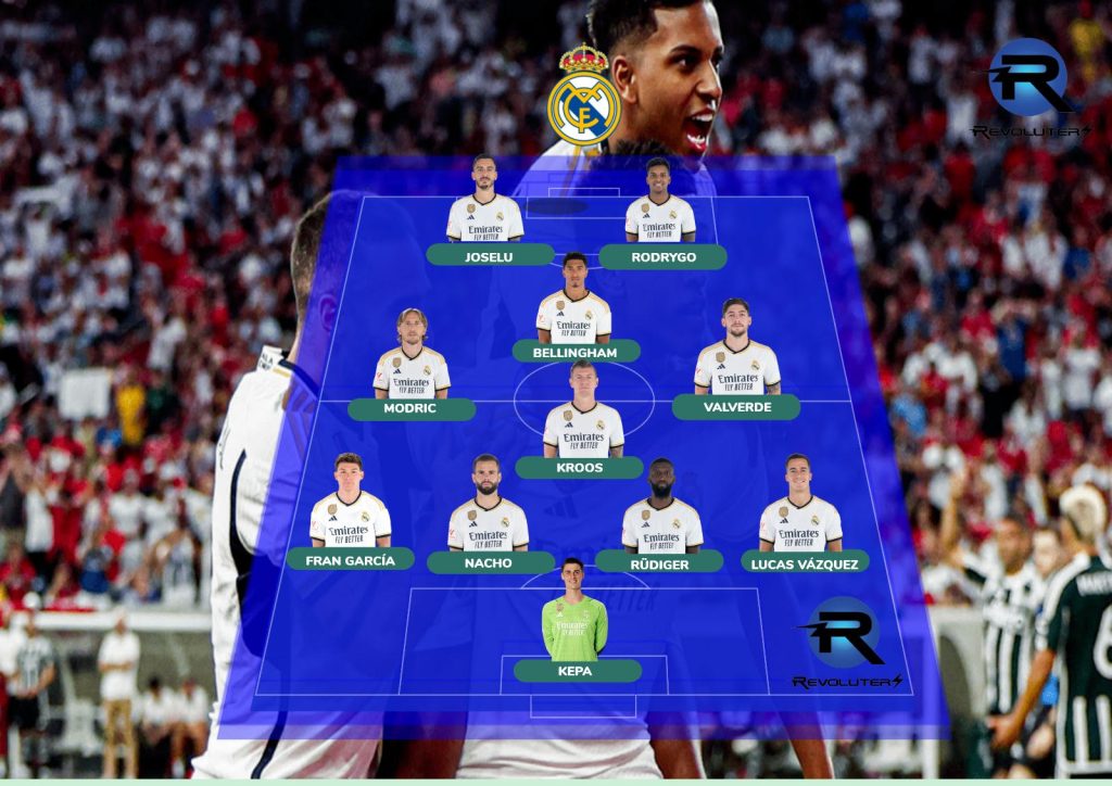 Alineación probable del Real Madrid para la jornada 18 I Imagen: Revoluters